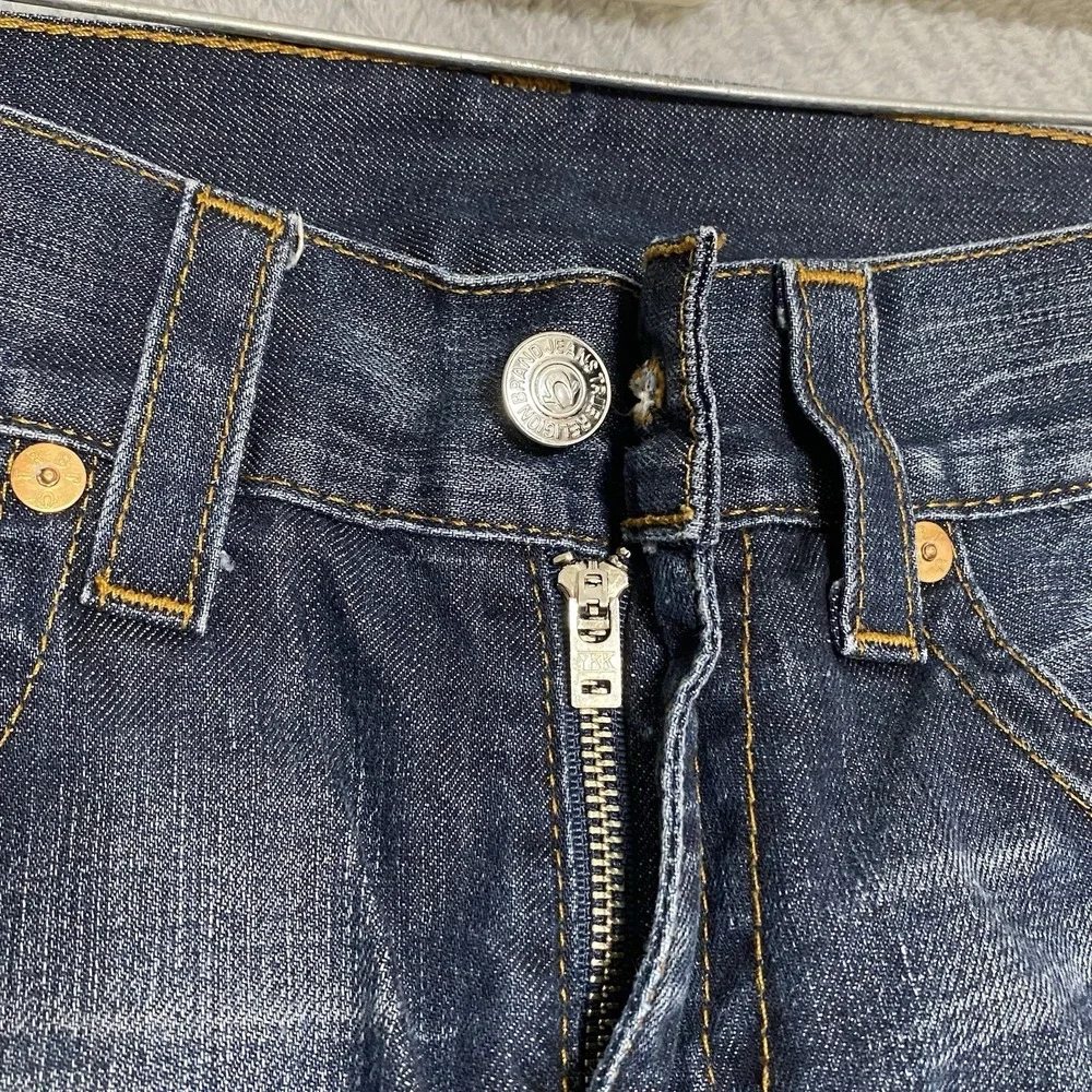 True Religion World Tour Men's Straight Jeans Sz 32 Fits 34/33